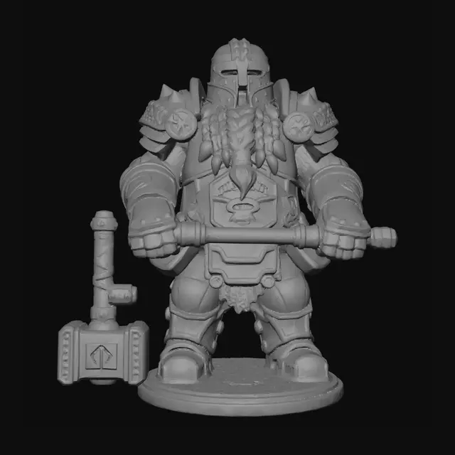 3D model for Dwarven Hammerlord