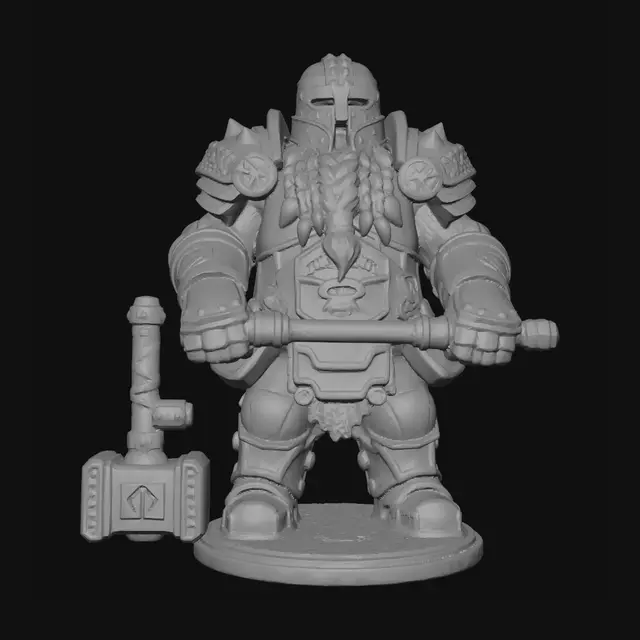 3D model for Dwarven Hammerlord