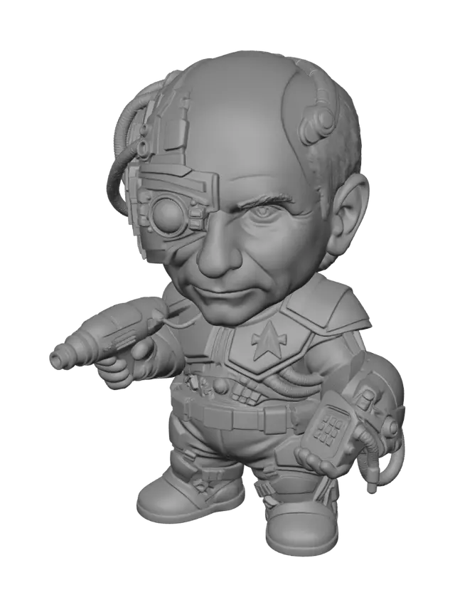 3D model for Cyborg Captain