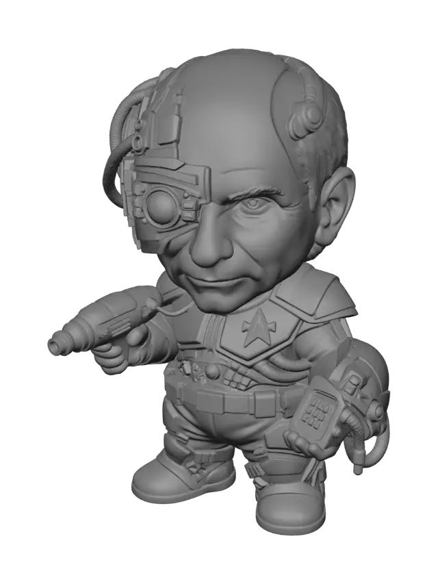 3D model for Cyborg Captain