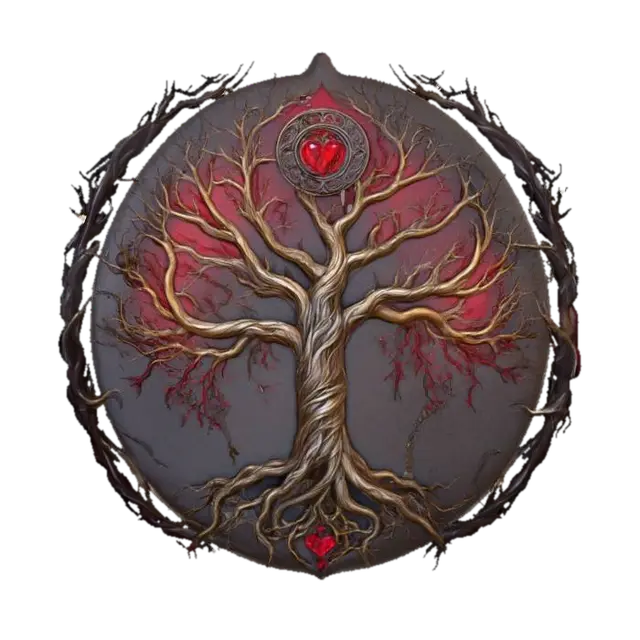 Heart of the Eternal Tree - Sacred 3D model, vytvořený pomocí AI