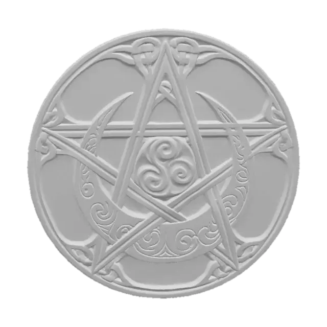 3D model for Celtic Pentacle Emblem
