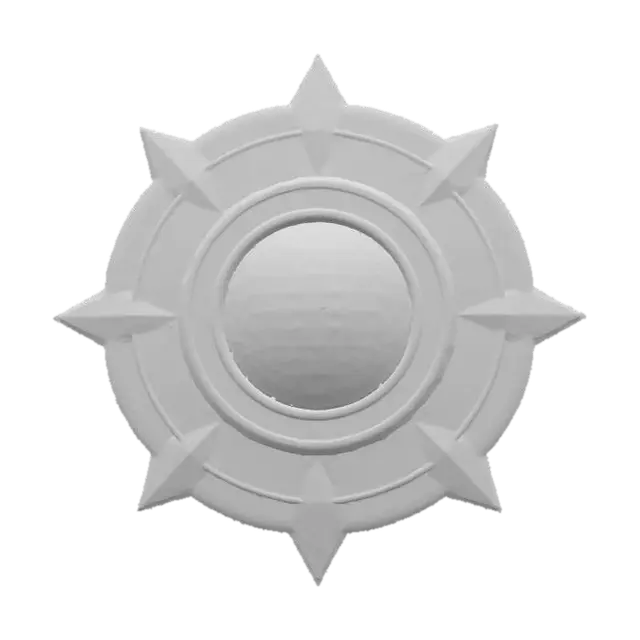 3D model for Sapphire Sunburst Emblem