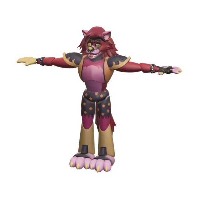 3D model for Glamrock Foxy