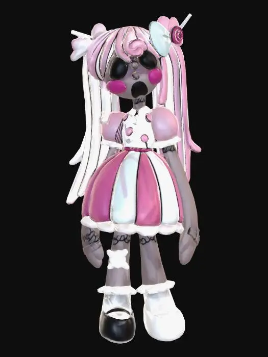 3D model for Pastel Sugar Skull Lolita