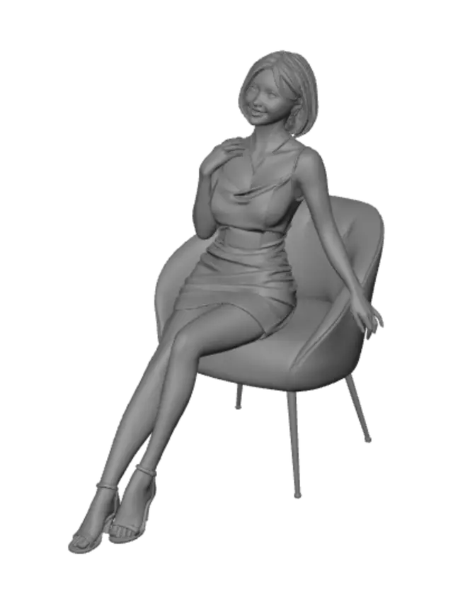3D model for Elegance in White