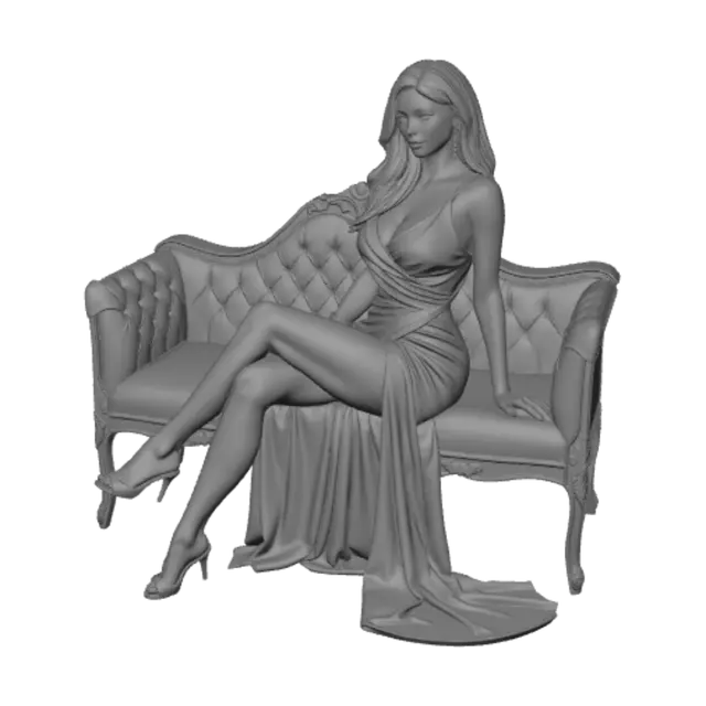 3D model for Crimson Velvet Elegance
