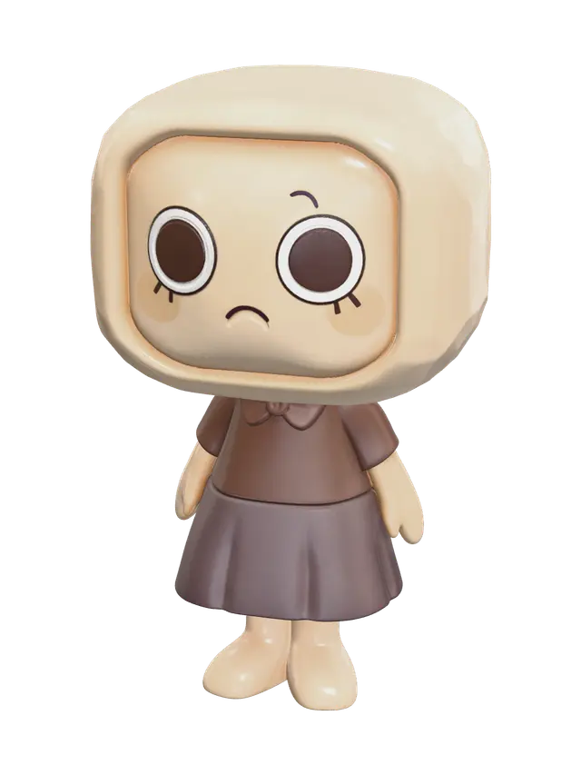 3D model for Low-Poly Shelly Dandys World