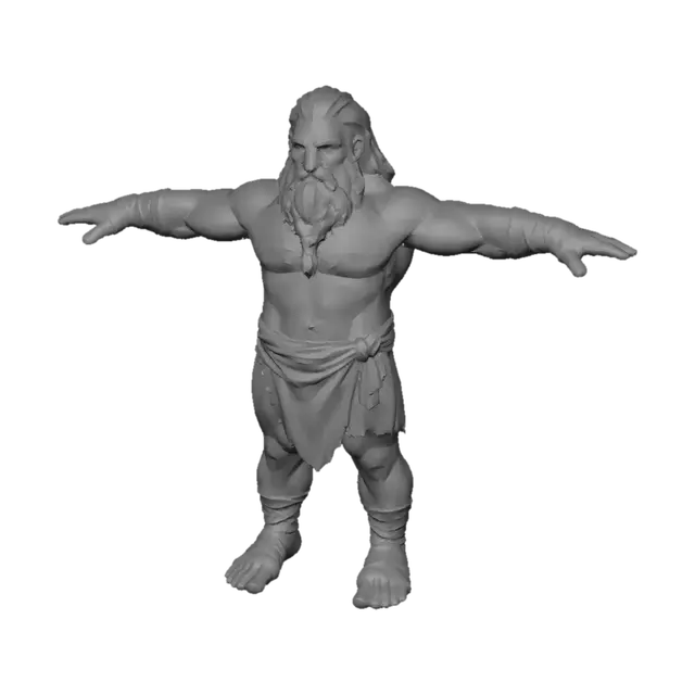 3D model for Caveman Warrior