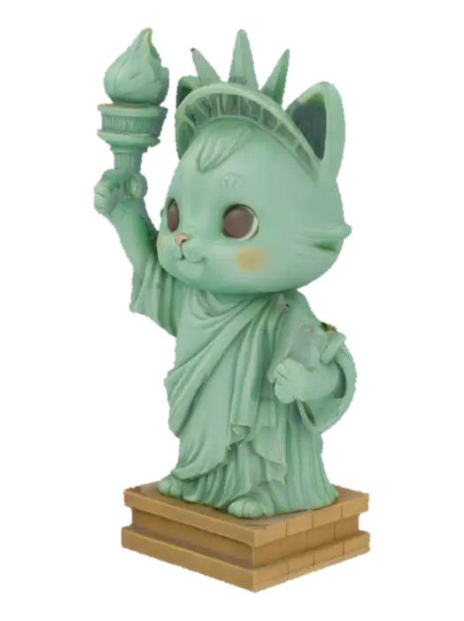 Liberty Cat - America 3D model, vytvořený pomocí AI