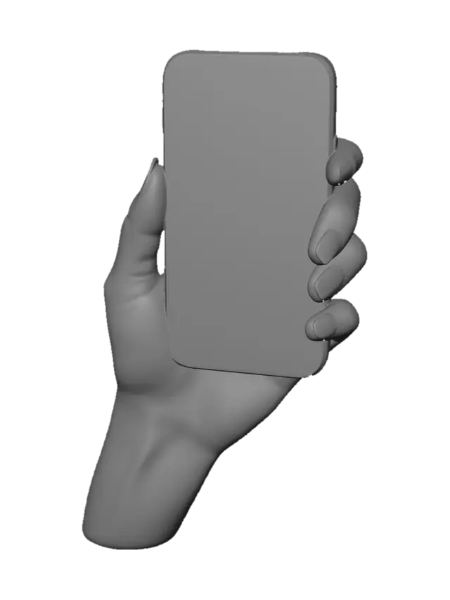3D model for Blank Screen Smartphone