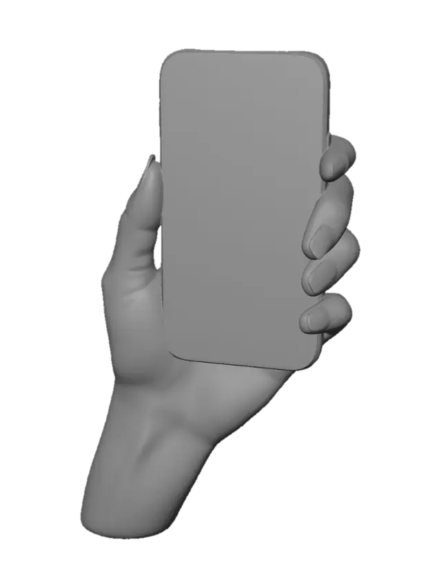3D model for Blank Screen Smartphone