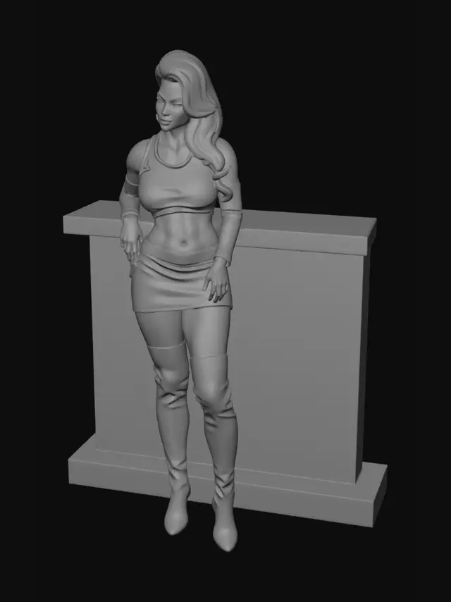3D model for Crimson Commandress