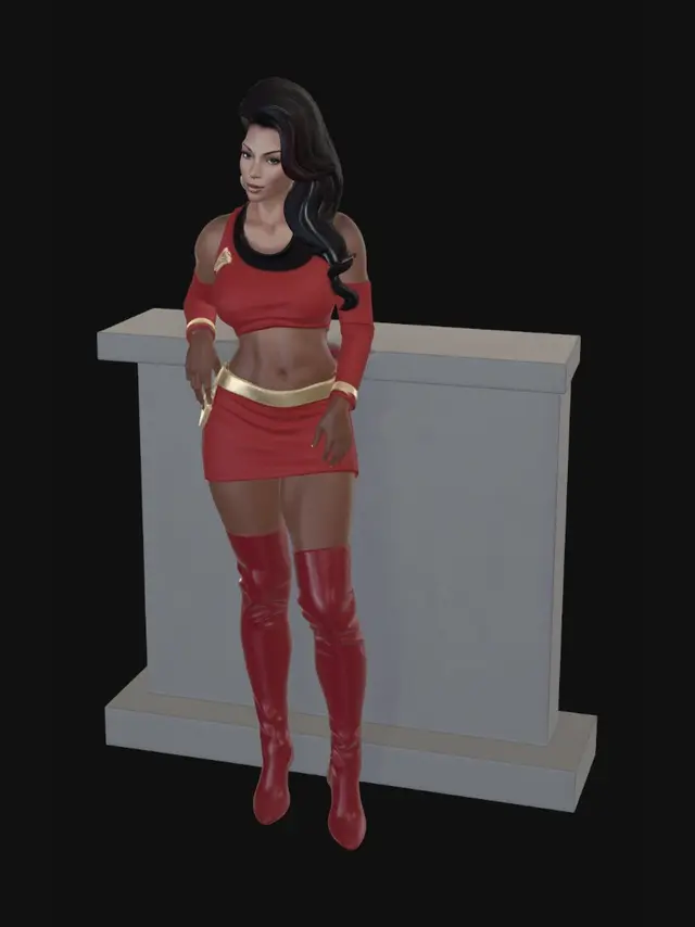 3D model for Crimson Commandress