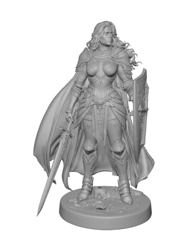 3D model for Golden Valkyrie of the Iron Dawn