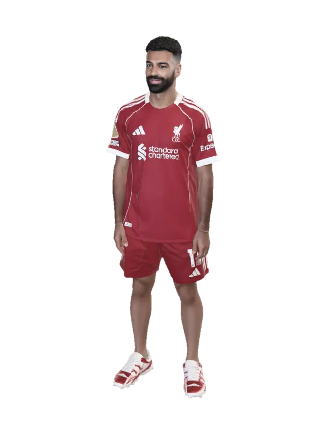 Liverpool FC Portrait in Red Jersey - Football-3D-modell, genererad av AI