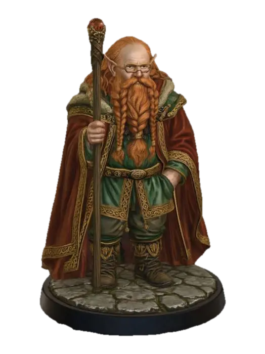 Emberbeard the Dwarven Wizard - Emperor 3D model, vytvořený pomocí AI