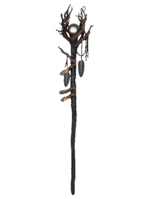 3D model for #halloween2025#,Enchanted Staff of the Elderwood