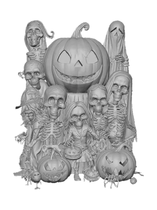 3D model for #Halloween2025#,Halloween Gathering