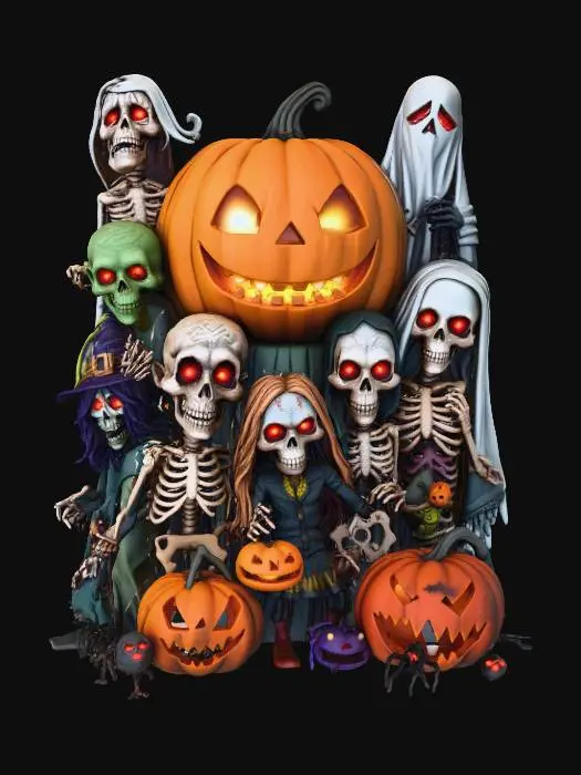 3D model for #Halloween2025#,Halloween Gathering