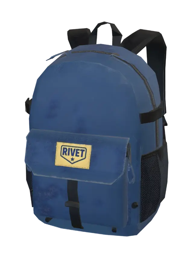 Blue Rivet Backpack - Luggage 3D model, vytvořený pomocí AI