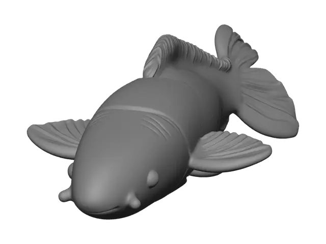 3D model for Weathered Koi Fish