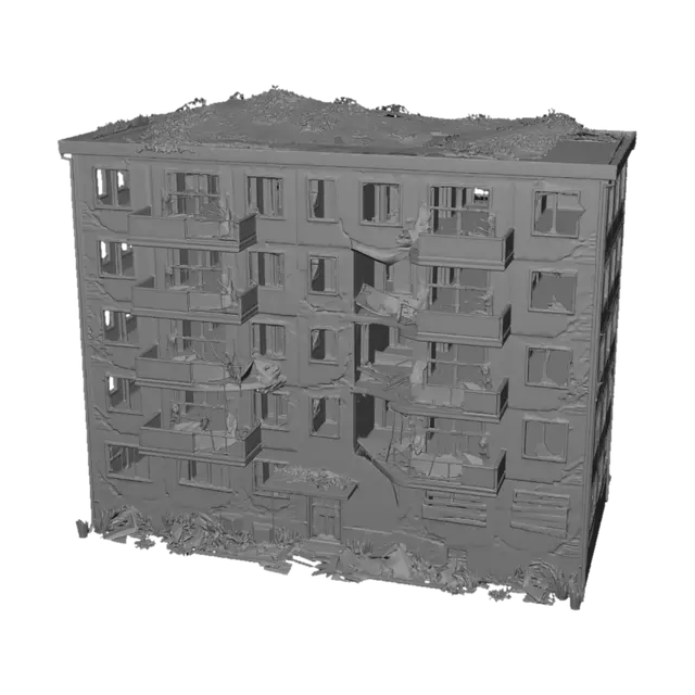 3D model for Crumbling Highrise
