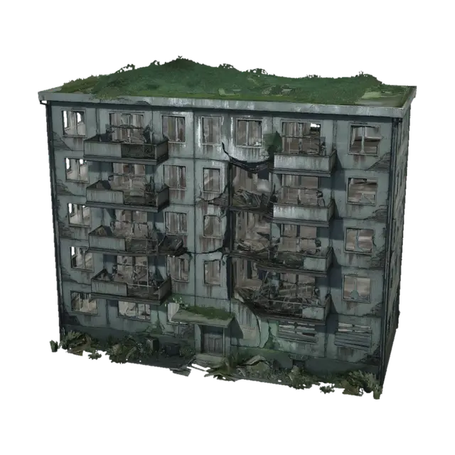 3D model for Crumbling Highrise
