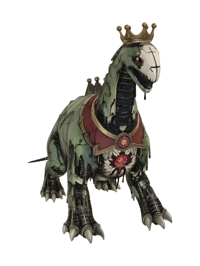 Crowned Emberwyrm - Dragonname 3D model, vytvořený pomocí AI