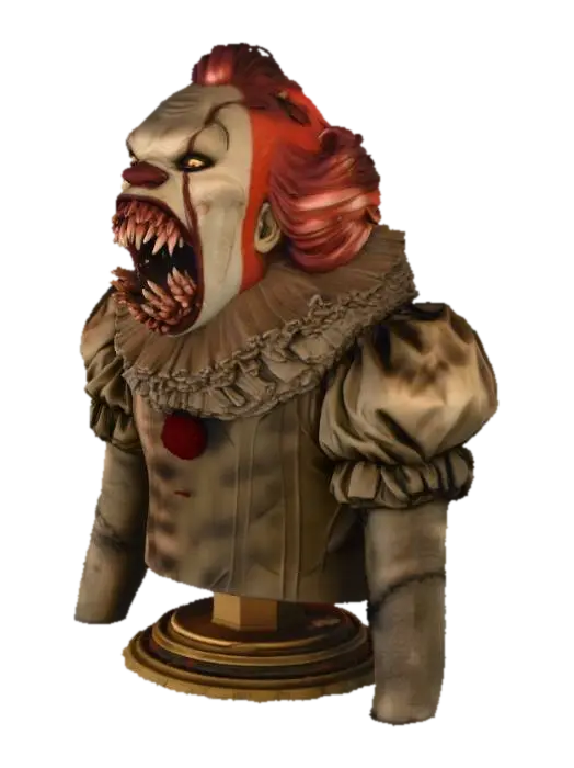 Fearsome Clown - It 3D model, vytvořený pomocí AI