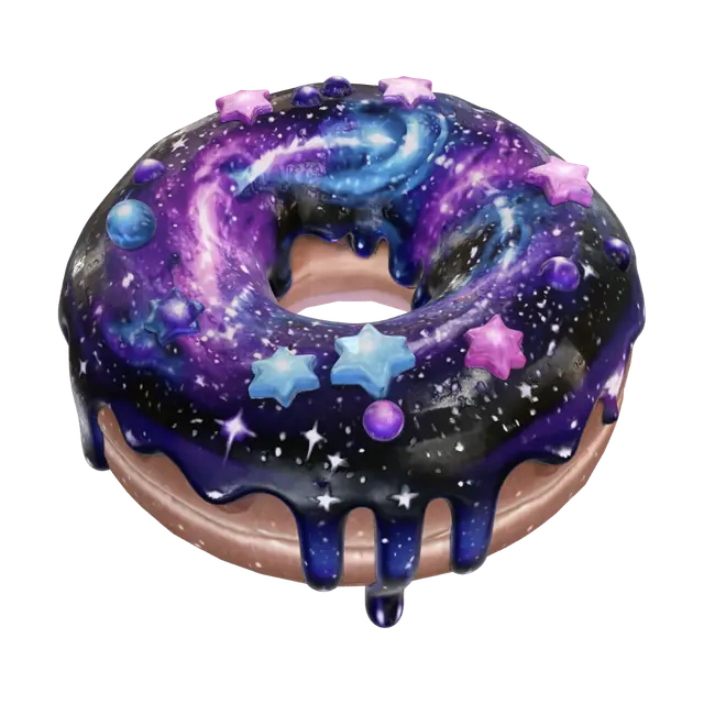 3D model for Galactic Glazed Donut