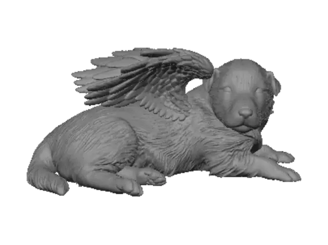 3D model for Angelic Pup with Wings