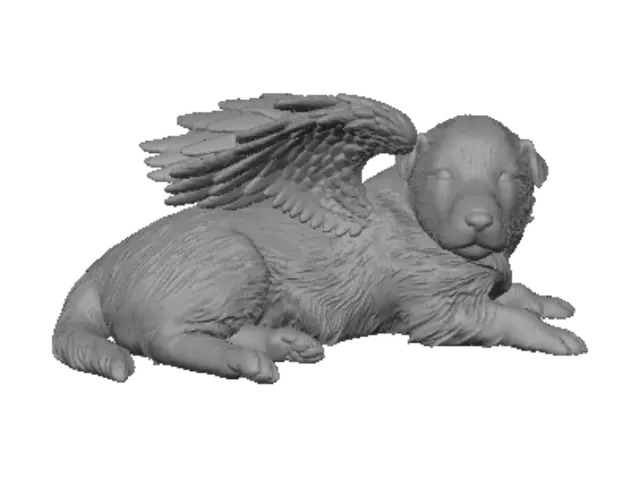 3D model for Angelic Pup with Wings