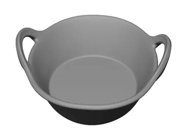 3D model for Black Plastic Wash Tub