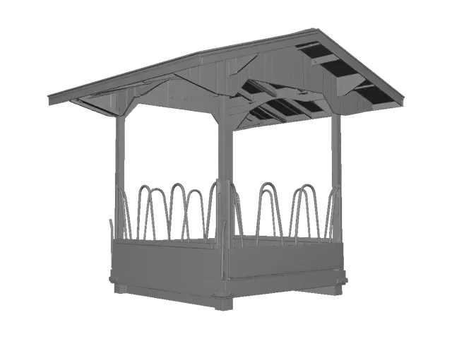 3D model for Pasture Horse Shelter