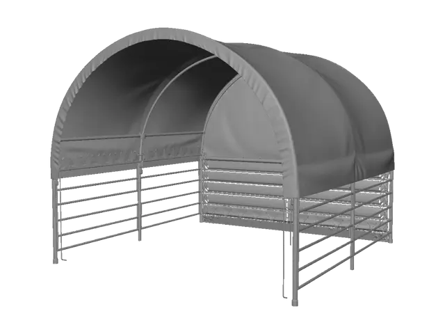 3D model for Green Arch Canopy Shelter