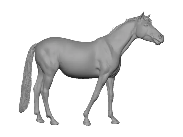 3D model for Dark Horse by the Weathered Barn