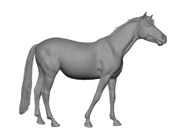 3D model for Dark Horse by the Weathered Barn
