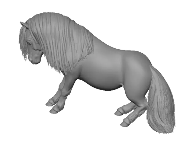 3D model for Midnight Mane Pony