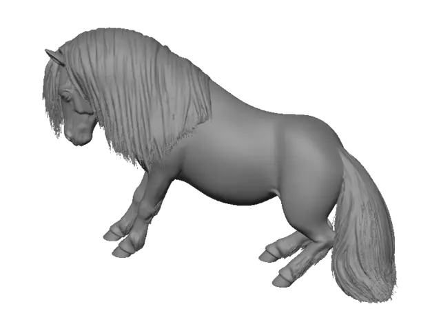 3D model for Midnight Mane Pony