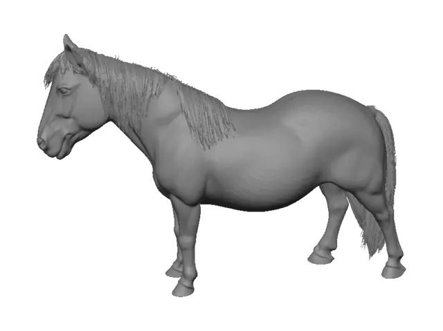 3D model for Chestnut Pony at the Paddock
