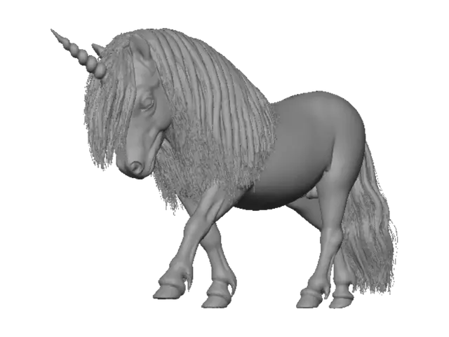 3D model for Midnight Unicorn