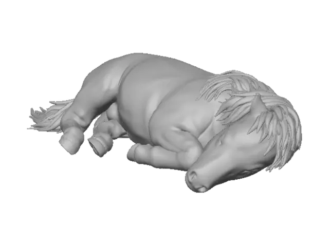 3D model for Sleepy Pony in the Shade