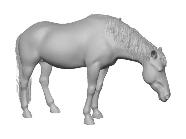 3D model for Sunlit Forest Mare