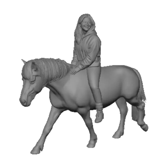 3D model for Riding a Palomino Pony