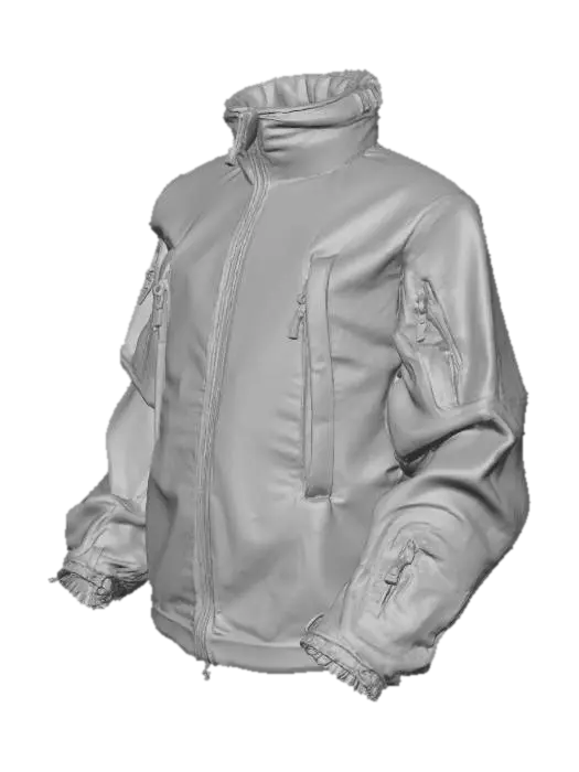 3D model for Only Green Tactical Jacket a-Pose