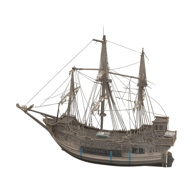 3D model for Weathered Pirate Ship