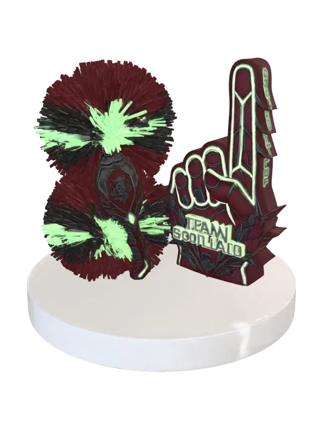 Neon Thistle Warrior 3D model, vytvořený pomocí AI