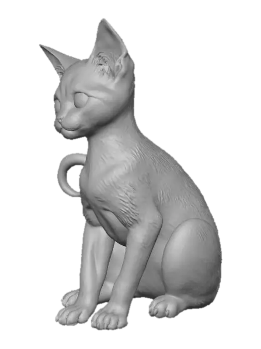 3D model for Winged Feline Enigma
