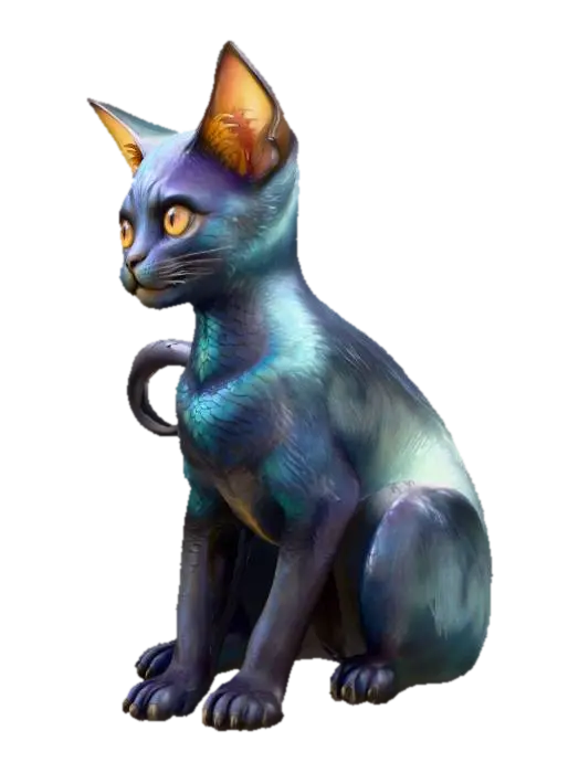 3D model for Winged Feline Enigma